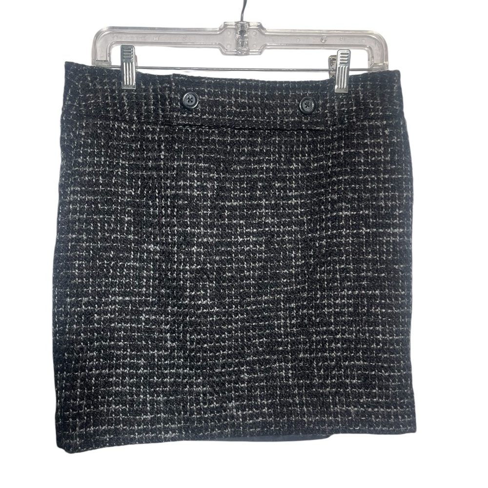 Ann Taylor LOFT skirt size 6 black & grey tweed pencil skirt BEAUTIFUL 🖤🖤‎